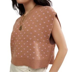 Free People - Pattern Easy Street Vest - Cafe Blossom Combo